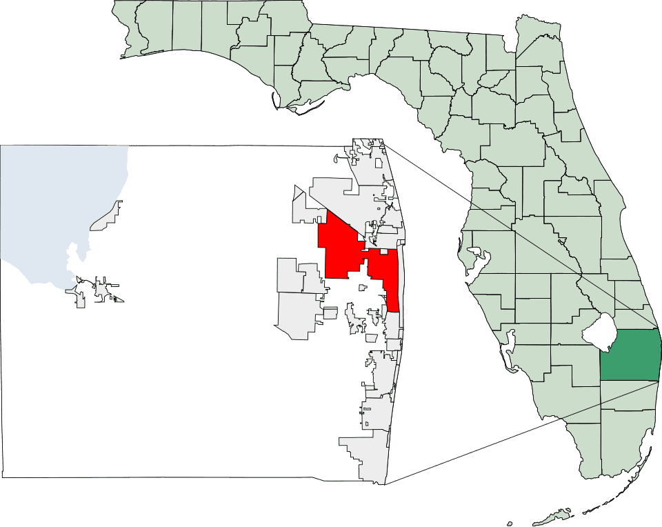 Locations in West Palm Beach